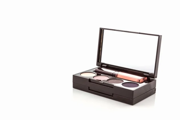 Decorative Cosmetic set with lipstick and eyeshadow. — Stock Photo, Image