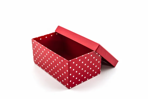 Красная горошек коробка . Стоковое Изображение