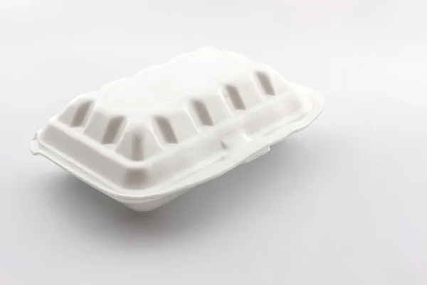 Witte styrofoam doos. — Stockfoto