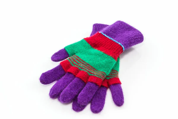 Colorful woolen glove. — Stock Photo, Image