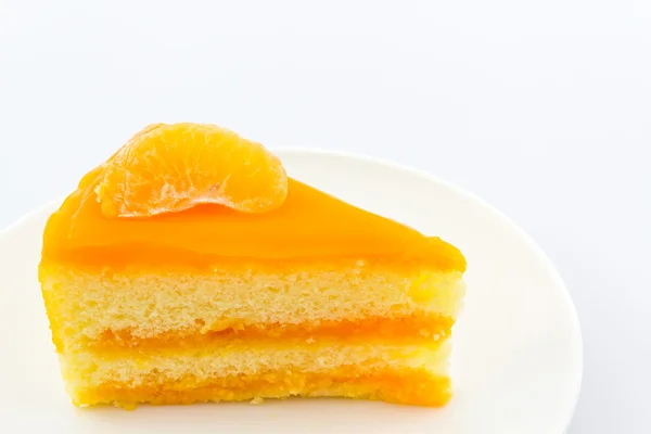 オレンジ ケーキ、フルーツ ケーキ. — ストック写真
