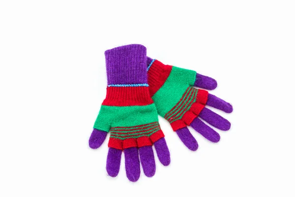 Colorful woolen glove. — Stock Photo, Image