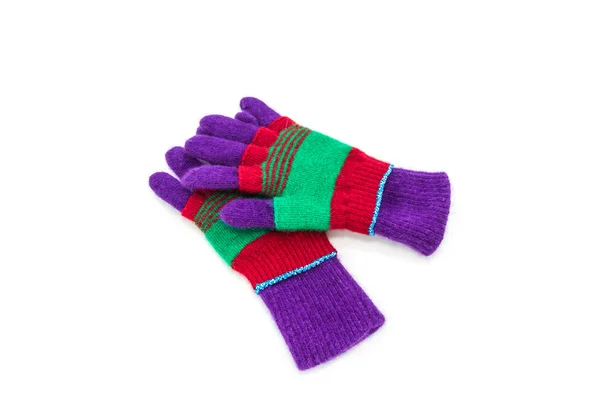 Colorful woolen glove. — Stock Photo, Image