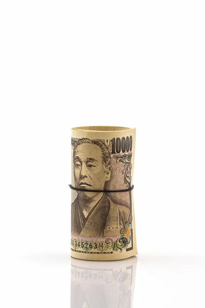 Japonských jenů bankovky. — Stock fotografie