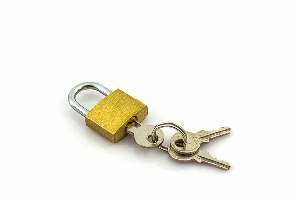 Fechar a chave e bloquear . — Fotografia de Stock