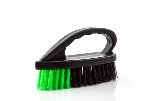 Brosse en plastique de nettoyage noir . — Photo