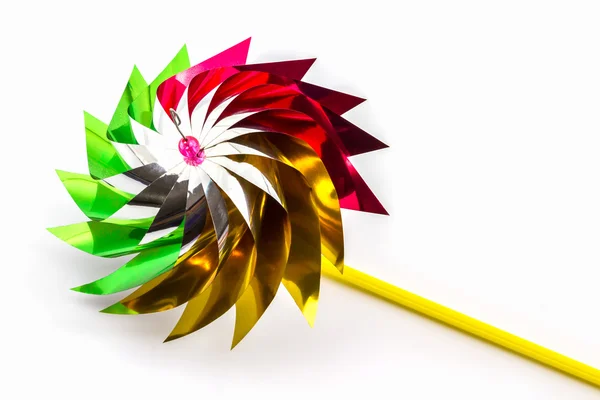 Vícebarevné Větrník hračka — Stock fotografie