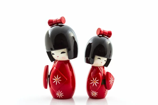 Bonecas kokeshi japonesas . — Fotografia de Stock