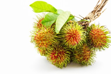 taze tatlı rambutan, tropikal meyve.