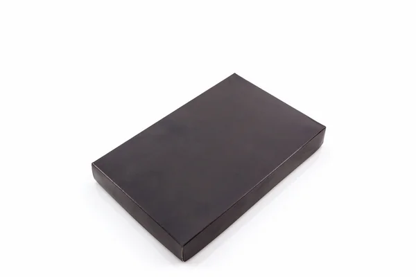 Boîte en papier noir . — Photo