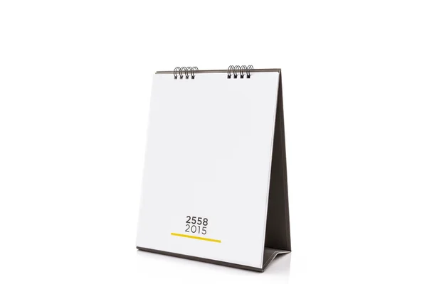 Blank papper skrivbord spiral kalender. — Stockfoto