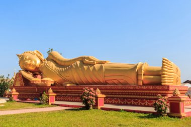 Altın Buda uzanmış görüntüsünü.