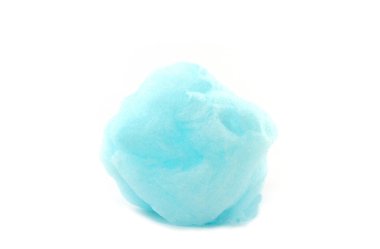 Blue spun sugar, Cotton Candy. clipart