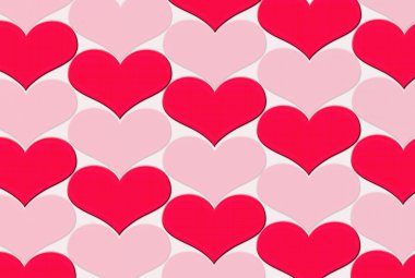 Çok renkli arka plan üzerinde kalp şeklinin.