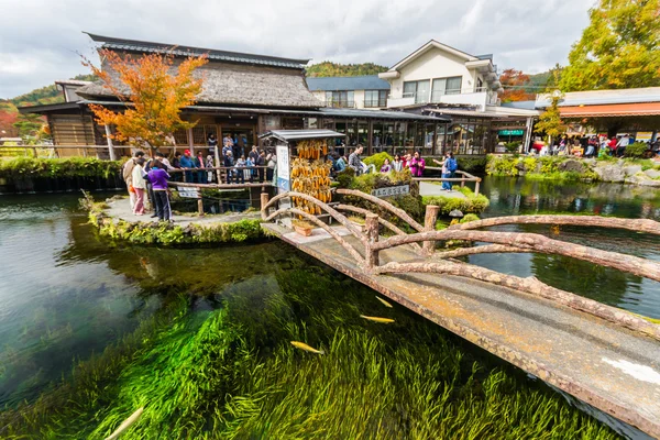 Oshino Hakkai, un piccolo villaggio nella regione del Fuji Five Lake . — Foto Stock