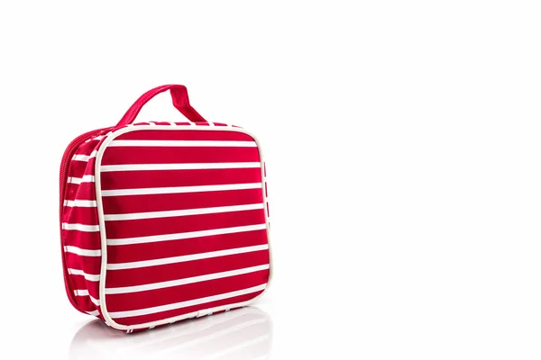 Червона сумка для макіяжу, аксесуар . — стокове фото