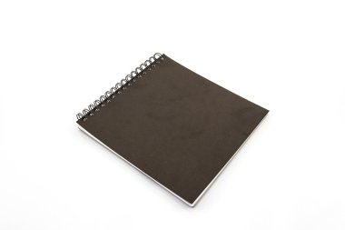 beyaz zemin üzerine eskiz defteri.