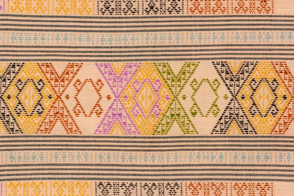 Sztuki starożytnej tajski tkanina farby wzór . — Zdjęcie stockowe