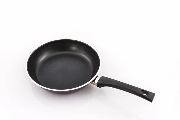 Black frying pan with handle . — Stock Photo, Image