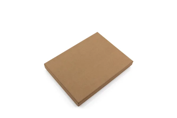 Boîte en papier brun . — Photo