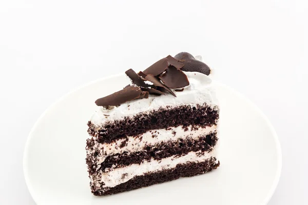 巧克力蛋糕切片. — 图库照片