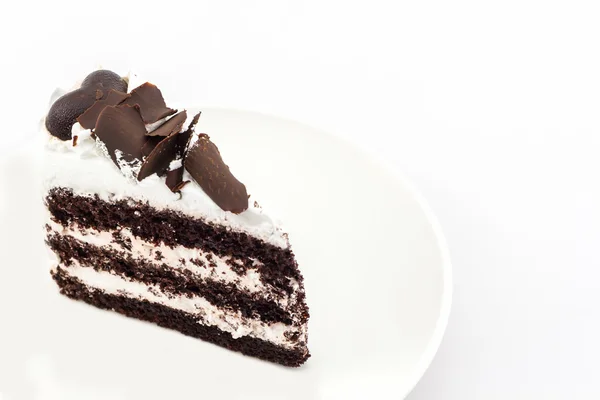 Chocolate cake slice . — Stock Photo, Image