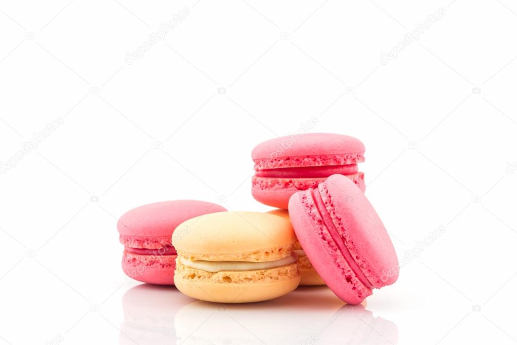 Sweet and colourful french macaroons or macaron.