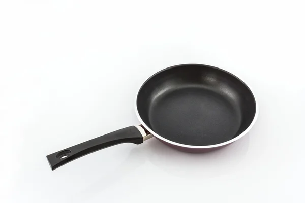 Black frying pan with handle. — Stock Photo, Image