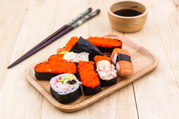 Japanese sushi traditional food. — Stock Photo, Image
