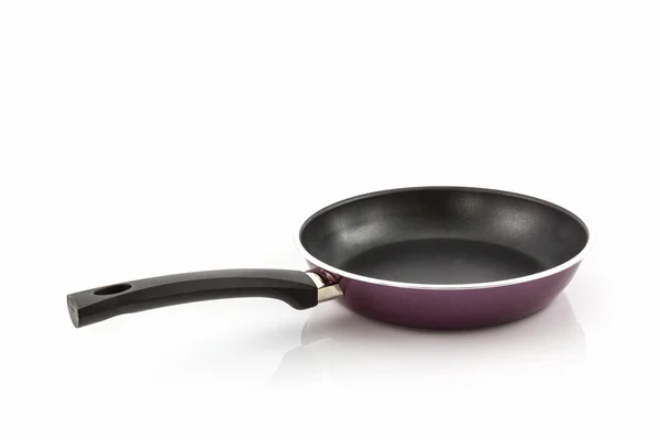 Black frying pan with handle. — Stock Photo, Image