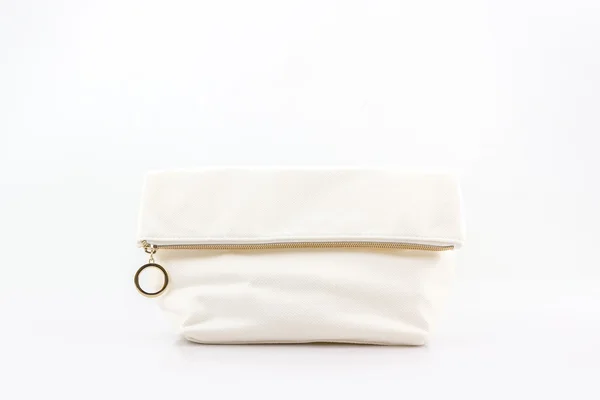 Sac de maquillage blanc . — Photo