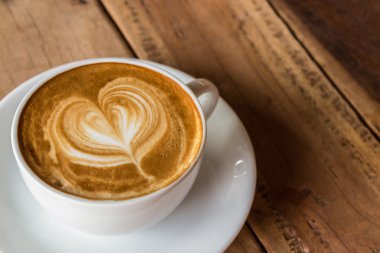 cappuccino veya sütlü kahve.