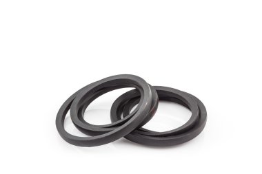 Siyah motoru kemeri aksesuarları.