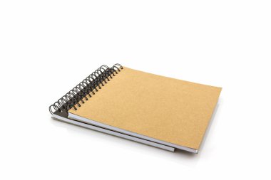 beyaz zemin üzerine eskiz defteri.