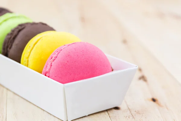Sweet and colourful french macaron or macaron. — Stock Photo, Image