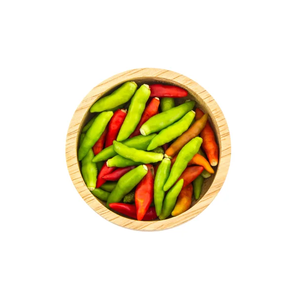 Pimenta vermelha e pimentão verde . — Fotografia de Stock
