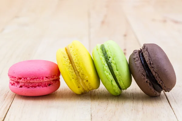 Macaron francés dulce y colorido o macaron . — Foto de Stock