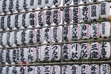 Geleneksel fenerler Asakusa senso-ji Tapınağı'ce için idam