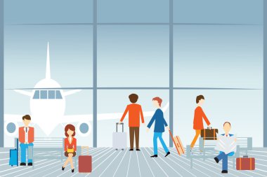 Havaalanındaki insanlar..