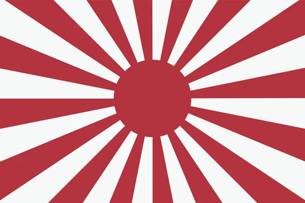 Sechzehn Sonnenstrahlen der japanischen Marine Flagge 2 — Stockvektor