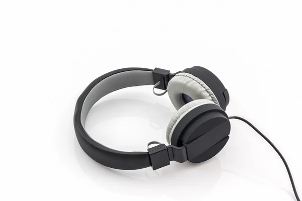Black Headphones. — Stock Photo, Image