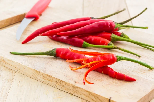 Rote Chili- oder Chilischote. — Stockfoto