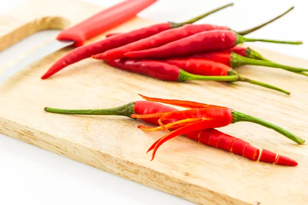 Rote Chili- oder Chilischote. — Stockfoto