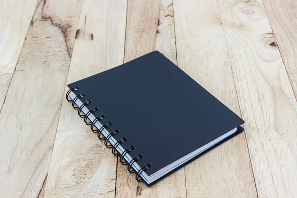 Caderno espiral preto. — Fotografia de Stock