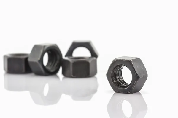 Close up Metal nuts. — Stock Photo, Image