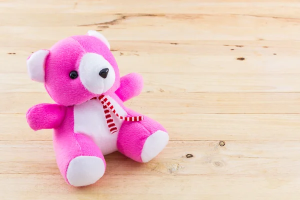 Pink teddy bear toy. — Stock Photo, Image