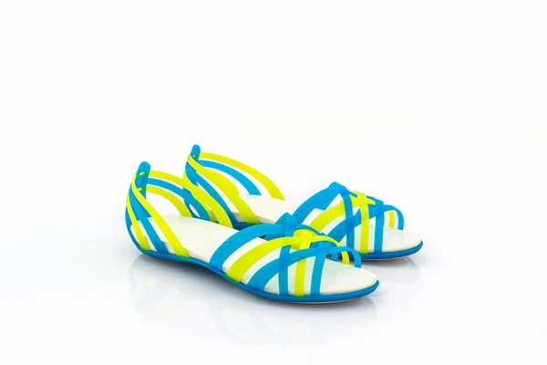 Bunte Sandalen Schuhe / Flip Flops. — Stockfoto