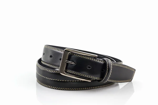 Ceinture en cuir noir pour homme . — Photo