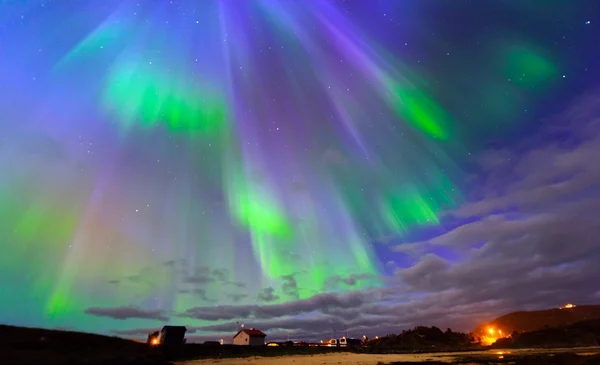 De Polart tänder i Norge — Stockfoto