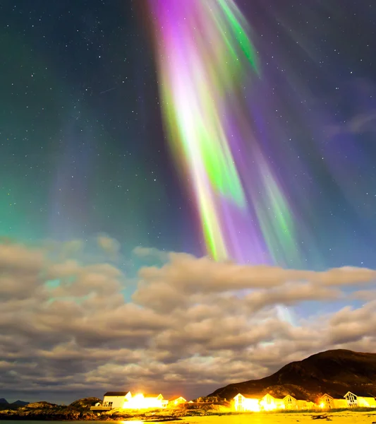 Las luces polares en Noruega — Foto de Stock